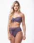 Nova Strapless Bow Shimmering Lilac Bikini
